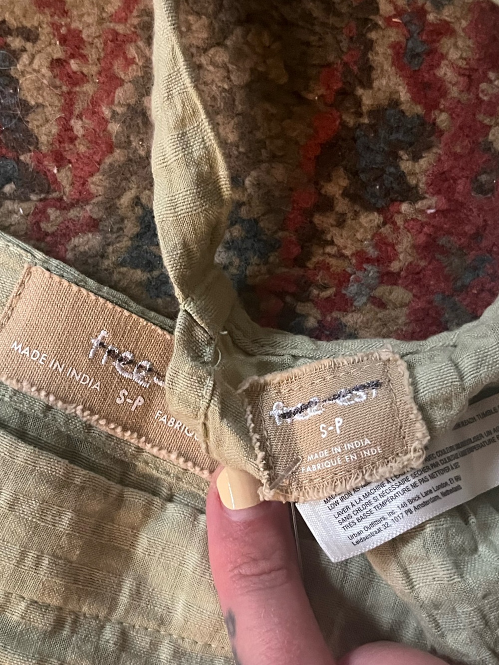 NWOT free people drew pucker check set - Picture 5 of 5